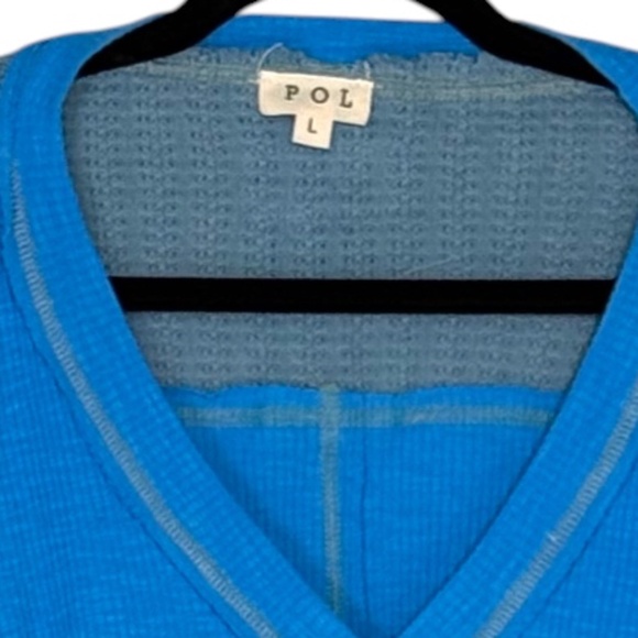 NWOT POL Mixed Media Boho Patchwork Blouse - Picture 9 of 9